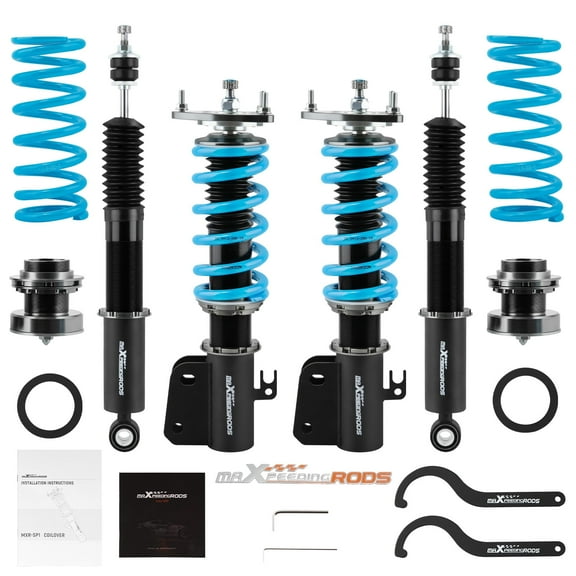 maXpeedingrods Coilover for Scion XB 2004-2006, for Toyota Echo 2000-2005, Coil Spring Shock Absorber Struts, 24 Levels Damper Adjustable Coilovers Suspension Kit Strut, T6 Upgraded Lowering Kit