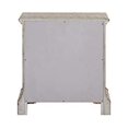 thumbnail image 4 of Benjara Wooden Nightstand with Three Drawers and Designer Base, Gray, 4 of 5