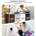 thumbnail image 3 of Laundry Hamper Sorter Cart: 4-Section Organizer with Heavy-Duty Lockable Wheels and Removable Bags | 172L Rolling Laundry Basket for Dirty Clothes in Laundry Room or Small Spaces (Multicolor), 3 of 7