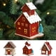 thumbnail image 1 of Adorno Navideño de Madera con Led | Cabaña Luminosa con Luces Blancas Cálidas | Decoración Festiva 3D para Interior y Exterior | 10,2 X 9 X 5,5 Cm, 1 of 6