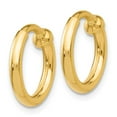 thumbnail image 2 of Primal Gold 14 Karat Yellow Gold Non-Pierced Hoop Earrings, 2 of 3