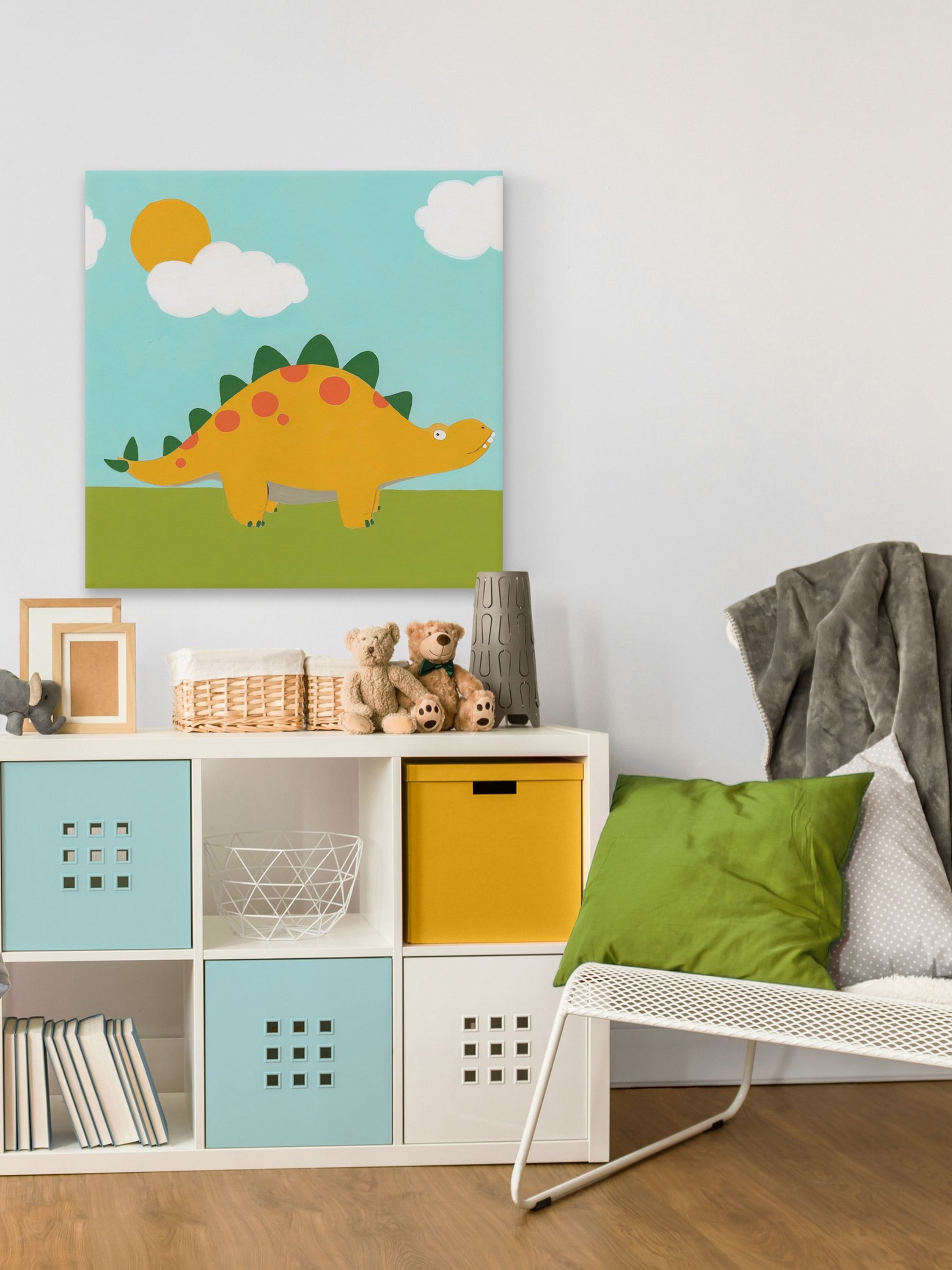 Marmont Hill Playtime Dino II Canvas Wall Art