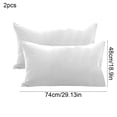 thumbnail image 2 of 2pcs 100% Cotton Standard Pillowcase - Non-Slip Moisture-Wicking Bedding, Natural Soft Breathable Pillow Cover, Durable Machine-Washable Sleep Accessory, Premium Home Bedding, 29.1*18.9in, White, 2 of 6