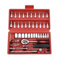 thumbnail image 1 of Juego de 46 destornilladores con llave de trinquete de 1/4'' para mantenimiento de automóviles, kit de herramientas de reparación de automóviles, 1 of 8