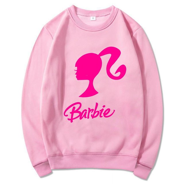 Barbie Barbie Come On English Letter Print Sweatshirt Unisex Hooded Sweatshirt