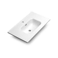 thumbnail image 4 of DAX Onix Glossy Ceramic Basin 40" – Modern Rectangular Bathroom Sink, Easy-Clean Durable Surface, 4 of 6