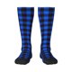 thumbnail image 1 of Balery Buffalo Plaid Blue Black Calcetines novedosos Calcetines deportivos Calcetines hasta la rodilla Calcetines de algodón Calcetines originales y geniales, 1 of 6