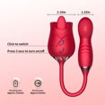 thumbnail image 4 of OCTMOM Rose Toys G Spot Thrusting Women's Vibrator, Red, 4 of 7