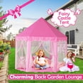 thumbnail image 3 of Tienda de campaña WilWolfer Princess Castle para niñas con luces de estrellas, 3 of 8
