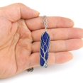 thumbnail image 3 of Hand Wound Tree Of Life, Natural Raw Stone Crystal Six Prism Necklace-9style2, 3 of 5