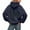 Navy, variant on Angel Wings Hoodie Sweatsuit for Women Sparkly Sequin Wing Hooded Trendy Casual Tracksuits