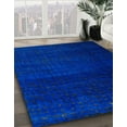 thumbnail image 2 of Ahgly Company Indoor Round Abstract Cobalt Blue Abstract Area Rugs, 8' Round, 2 of 6