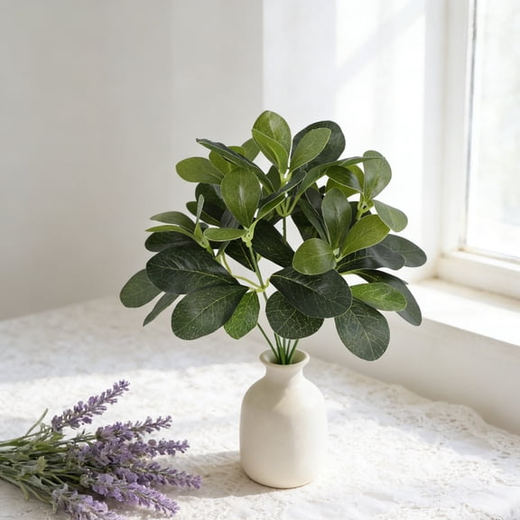 2Pc Realistic Artificial Potted Plants Fake Greenery Foliage Monstera Philodendron Indoor Outdoor Decor,C