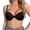 Black, variant on Women Solid Underwire Side Support Adjusted Breathable Soft Comfortable Inner Bras