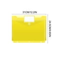 thumbnail image 5 of HuiXinOu 3-Hole Punch A4 Document Folder with Label, Clear Sheet Protector Pouch for Binder School Office Organization, 5 of 5