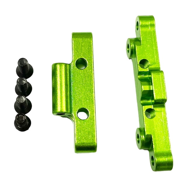 Soporte de brazo de suspensión Vogacara 2 uds aleación de aluminio 1/18 para HBX 18859E 18858E 18857E RC pieza de coche modelo Verde