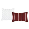 thumbnail image 4 of Bed-in-a-Bag 9-pieces Prova Brick Red Comforter and Sheet Set King Size White Bed in Bag, 4 of 9