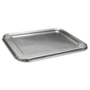 Boardwalk Half Size Aluminum Steam Table Pan Lid, Deep, 100/Carton -BWKLIDSTEAMHF