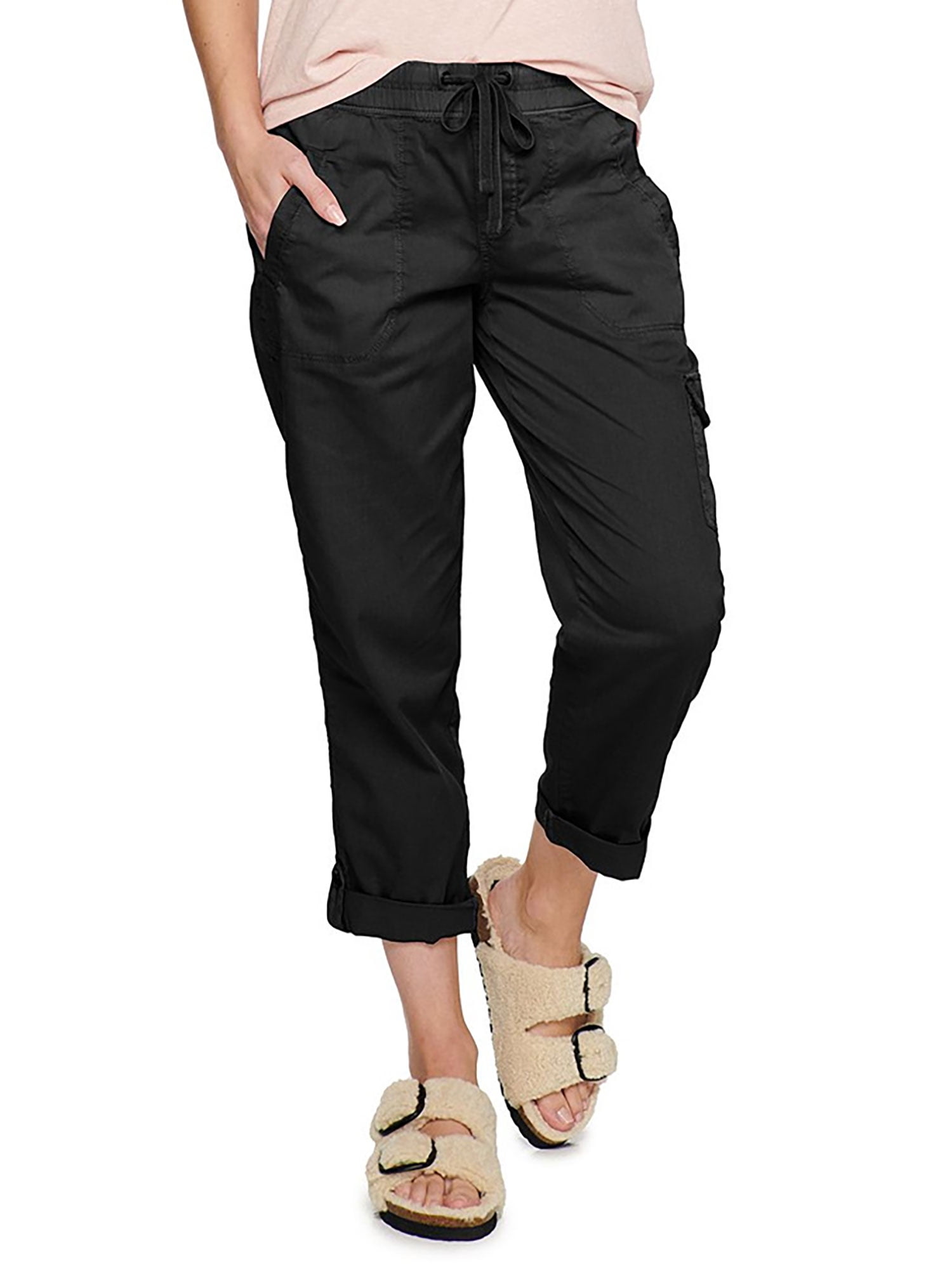 Capreze Women Cargo Capris Hiking Pants Hight Waist Beach Capri Pants