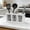 White#2, variant on QAZbgdl Wooden Utensil Caddy with 3 Compartments Forks Spoons Knives Organizer with Clear Window Handle Countertop Cutlery Storage Box for Kitchen Dining Room Party Buffet