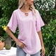 thumbnail image 2 of Blusa suelta con cuello redondo y manga trompeta para mujer Fridja  ghk1501, 2 of 4