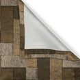 thumbnail image 6 of Ambesonne Chocolate Valance & Curtain, Wooden Parquet Motif, 55"x30", Beige Pale Brown, 6 of 7