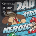 thumbnail image 4 of Men's Nintendo Father's Day Mario Dad Qualities Graphic Tee Black 2X Large, 4 of 9