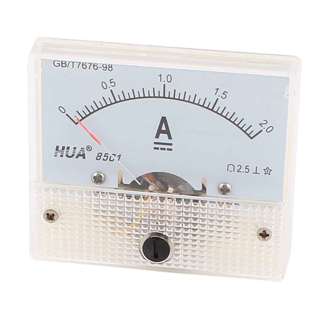 1Stks DC 50V Analog Panel Volt Voltage Meter Voltmeter Gauge 85C1 White 0-50V DC 