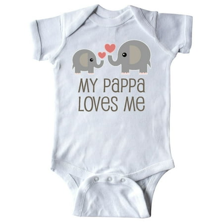 

Inktastic My Pappa Loves Me Grandchild Gift Baby Boy or Baby Girl Bodysuit