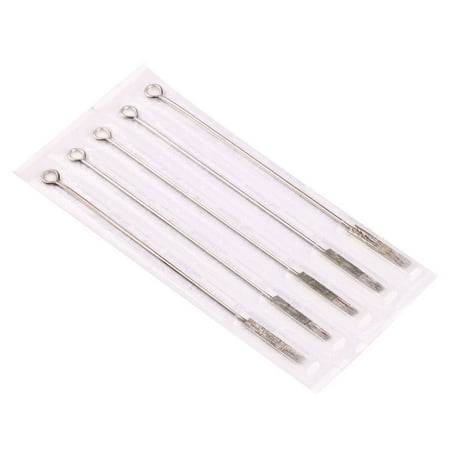 - 5pcs Health Safety Stainless Steel Professional Tattoo Needles Single Stack Magnum 13M1