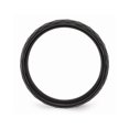 thumbnail image 5 of Mens Chisel 7.5mm Faceted Black Ceramic Wedding Band Ring, 5 of 5