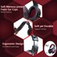 thumbnail image 5 of Auriculares estéreo LED para juegos con cancelación de ruido 4D Bass Surround Soft Orejeras para para PS5 PC Laptop Tablet Juegos de computadora Negro y rojo CUTICAT Auriculares para juegos, 5 of 8