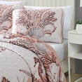 thumbnail image 4 of Caribbean Joe  Coastal 3PC Quilt Set Beach Delight Coral - Full - Queen, 4 of 5