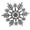 Silver, variant on 20-Count White Glitter Snowflake Christmas Ornaments, 3.9", by Holiday Time