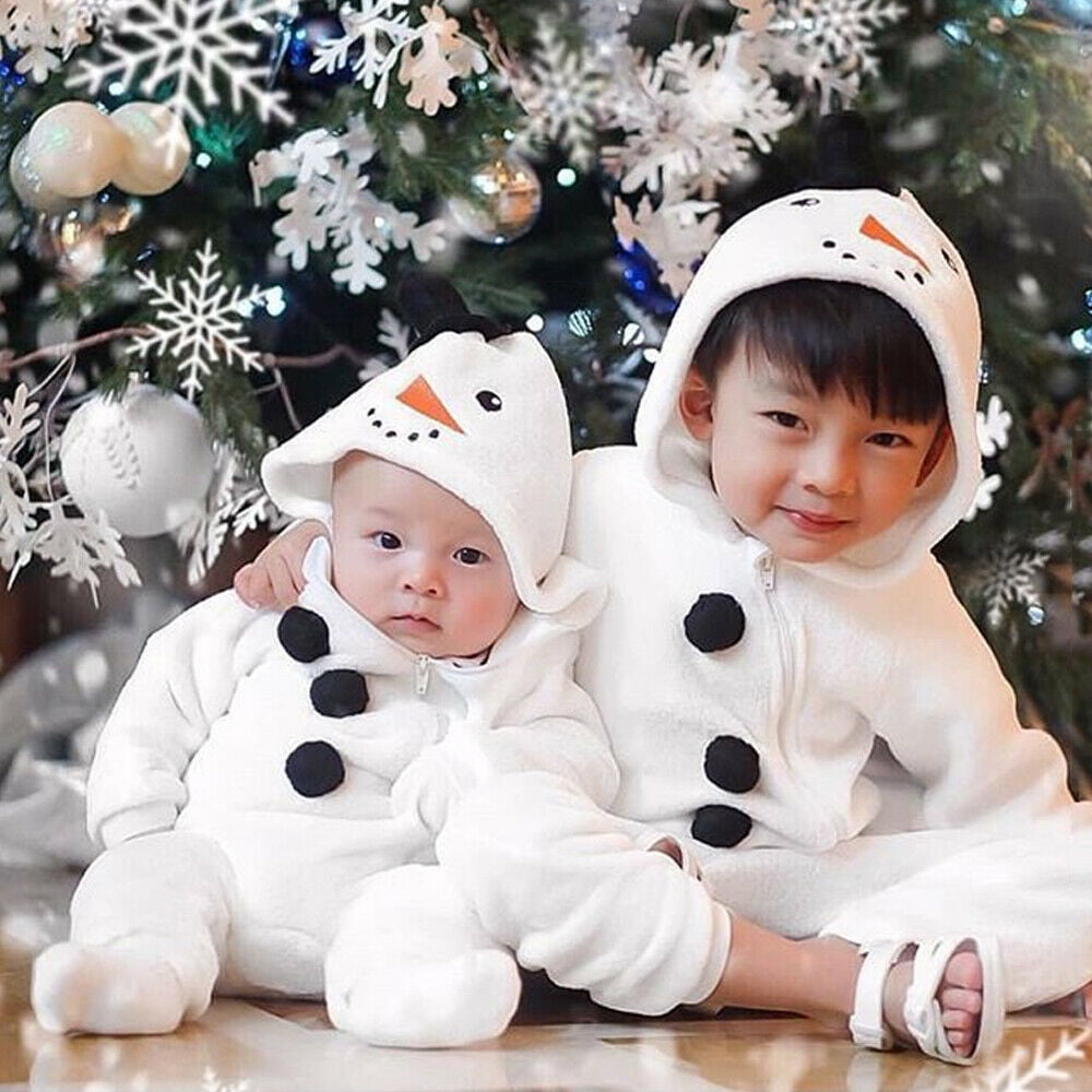 Newborn Baby Girl Boy Fall Winter Fuzzy Romper Bodysuit Jumpsuit