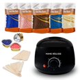 thumbnail image 1 of Calentador de Cera El&eacute;ctrico, Kit Calentador de Cera, con 400 Gramos de Cera Espa&ntilde;ola para Depilacion Spa,Con 20 Esp&aacute;tulas,Nergo, 1 of 8