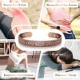 thumbnail image 4 of Wollet Floral Copper Magnetic Bracelets for Women, Magnetic Pure Copper Jewelry  Set, 4 of 6