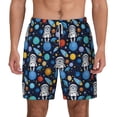thumbnail image 2 of Picia Space Dog pattern Mens Swim Trunks with Compression Liner Stretch Beach Shorts Quick Dry with Zipper Pockets No-Chafing Board Shorts-X-Large, 2 of 9