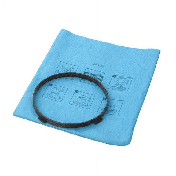 Stanley 20-1100 Blue Cloth Reusable Filter with Clamp Ring for 3-5 Gallon Wet/Dry Vacuums, Compatible with PCX18301-4B, SL18301-4B, SL18957P-5