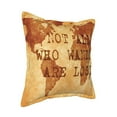 thumbnail image 2 of Bingfone Decorative Pillow Covers 18"X18" Not All Those Who Wander Are Lost2 Couch Pillow Cases Modern Farmhouse Covers For Couch Sofa Bed, 2 of 9