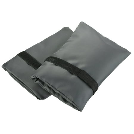 Uxcell 7.9"x5.5" 210D Oxford Fabric Outdoor Water Faucet Cover Socks Protector Gray 2 Pack
