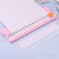 thumbnail image 2 of Mini Guillotina de Papel A4 Rosa Cortador de Papel Profesional, 2 of 5