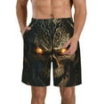 thumbnail image 1 of Fotbe Metal Evil Skull Trajes de Baño Estampados para Hombre, Shorts de Verano de Secado Rápido, Ropa de Playa, Bañadores-3X-Large, 1 of 6