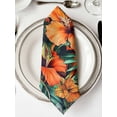 thumbnail image 2 of Cloth Napkins Set of 8 - 20x20 Inches, Burnt Orange Floral Washable Reusable Table Napkins, Tropical Botanical Leaves Floral Soft & Absortbent Dining Napkin for Party Wedding Hotel Restaurant, 2 of 8