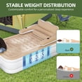 thumbnail image 4 of Uforic FullXL Air Bed featuring Headboard, 18in Inflatable Mattress with Pillow, Portable Electric Pump, Brown - Ideal Queen Air Mattress for Camping & Home Use, 4 of 8