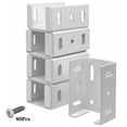 thumbnail image 1 of BUYISI Heavy Duty Aluminum Fence Bracket For Vinyl Fencing Panel To Post Connection Fence Panel To Post Connector Rails Garden Supplies, 1 of 7