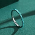 thumbnail image 5 of Womens Turquoise Ring 925 Sterling Silver Ring High Quality Fashion Jewelry for Women European American Europe, 5 of 5