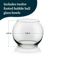 thumbnail image 2 of Libbey Footed Bubble Glass Vase - Elegant Bubble Vases Set of 12 - Versatile Potpourri Bowl for Terrarium Plants, Flower Petals, Snacks & More, 2 of 4