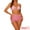 Pink, variant on DARING DIVA Women's Ring Linked Bikini Sets, 3-Piece Swimsuits XL Hot Pink