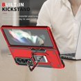 thumbnail image 5 of Funda Super Case para Samsung Z Fold 4, compatible con soporte magnético para coche, protección total de 360°, soporte de anillo, 5 of 5